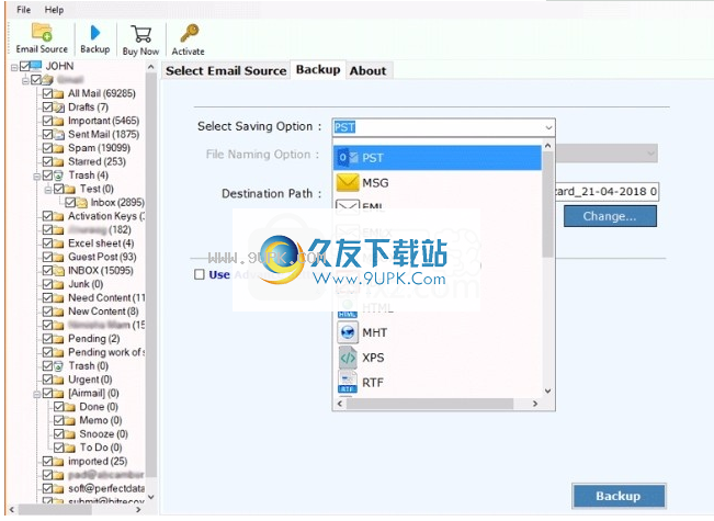 Emailcom Backup Wizard