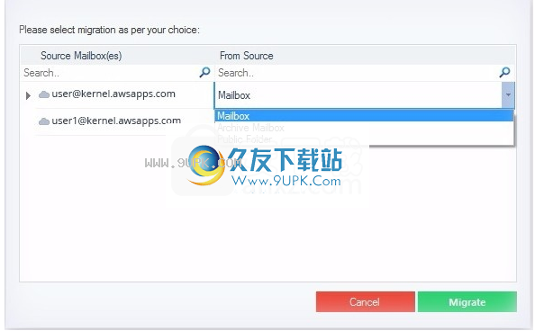 ExportAmazonWorkMailtoPST