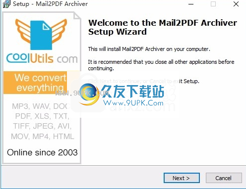 Mail2PDFArchiver