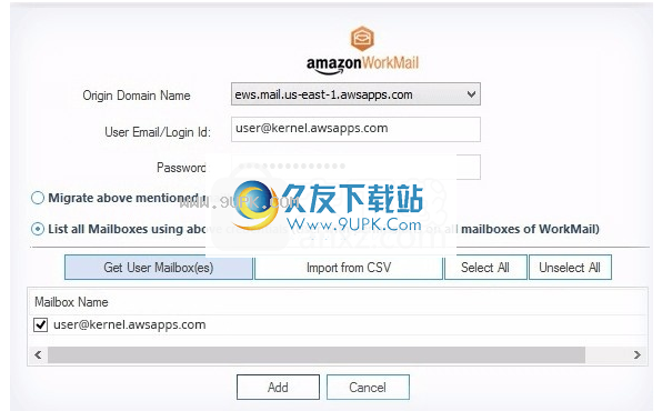 Export Amazon WorkMail to PST