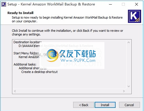 AmazonWorkMailBackupRestore
