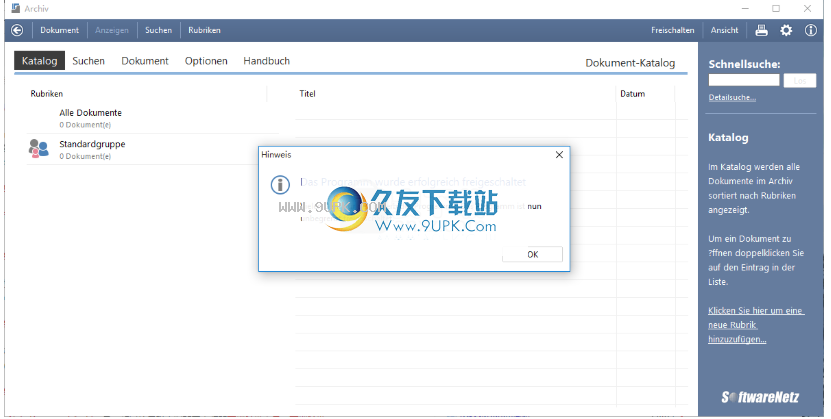 SoftwareNetz Document Archive截图1