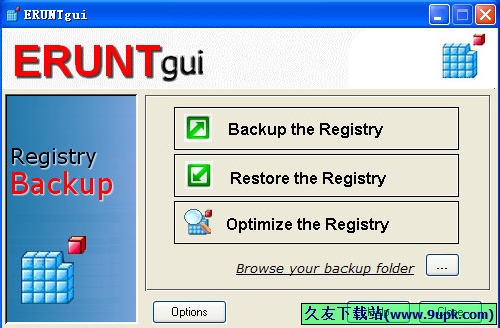 ERUNTgui 英文免安装版[注册表备份和恢复工具]
