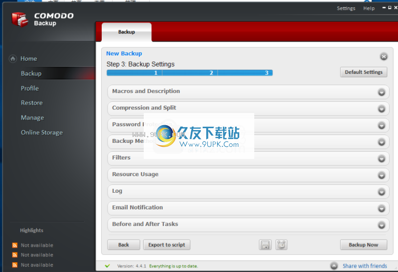Comodo Backup