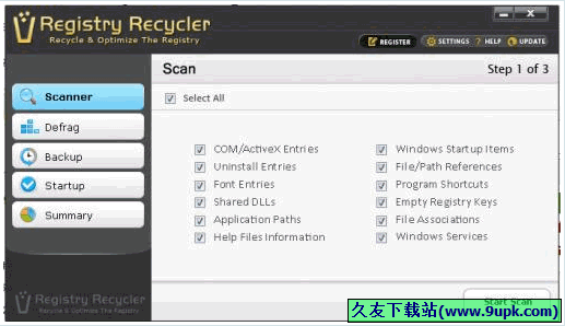 Registry Recycler 正式免安装版[注册表垃圾清理器]