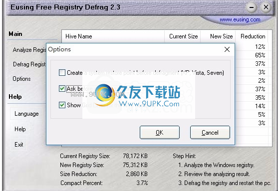 Free Registry Defrag