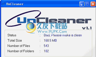 UnCleaner 英文版_系统临时文件清除工具
