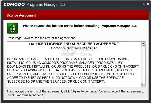 comodo programs manager