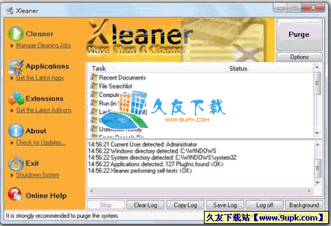 Xleaner 英文[隐私文件清理工具]