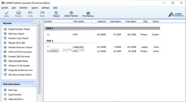 AOMEI Partition Assistant截图1