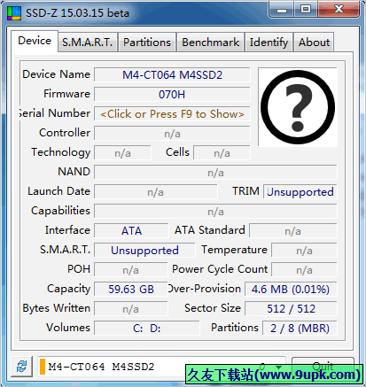 SSD-Z 免安装版[ssd固态硬盘信息检测器]