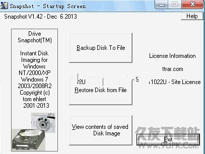 Drive SnapShot(磁盘镜像工具) V 英文特别版