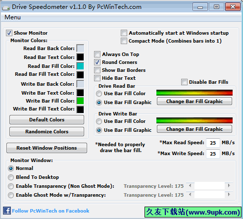 Drive Speedometer 免安装版[硬盘读写速度检测工具]