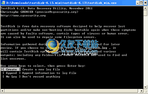 TestDisk下载v免安装版_找回丢失分区