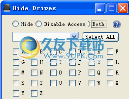 Hide Drives下载免安装版[硬盘隐藏禁用工具]