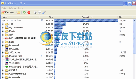 RidNacs下载多语版[硬盘应用空间分析软件]