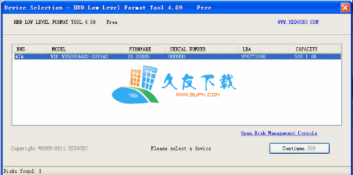 【硬盘低格软件】HDD Low Level Format Tool下载v英文版