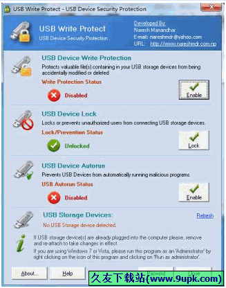 USB Write Protect(保护移动硬盘) 英文版