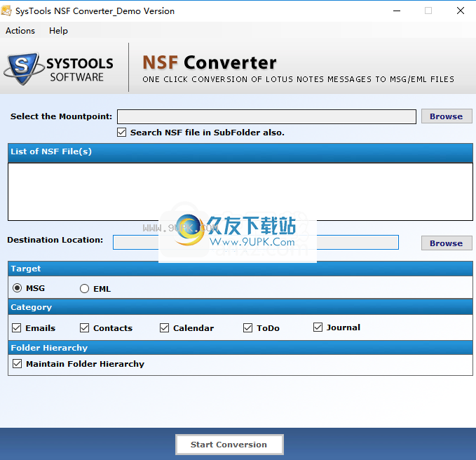 SysToolsNSFConverter