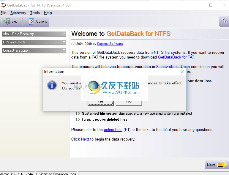GetDataBackforNTFS