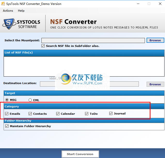 SysTools NSF Converter