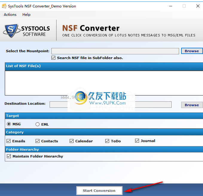 SysToolsNSFConverter