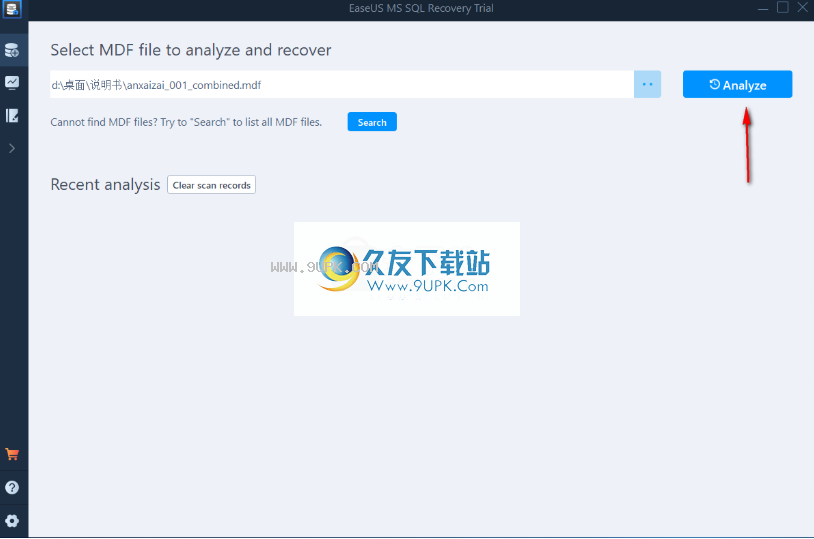 EaseUS MS SQL Recovery
