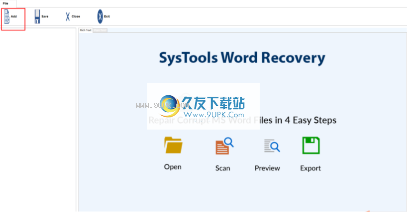 SysToolsWordRecovery