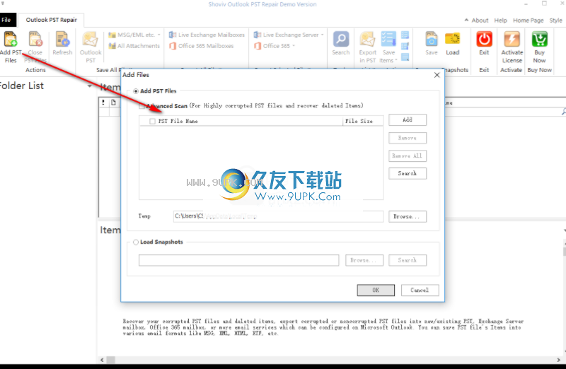 Shoviv Outlook PST Repair