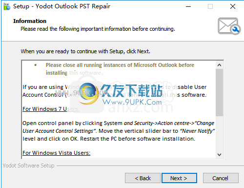 YodotOutlookPSTRepair