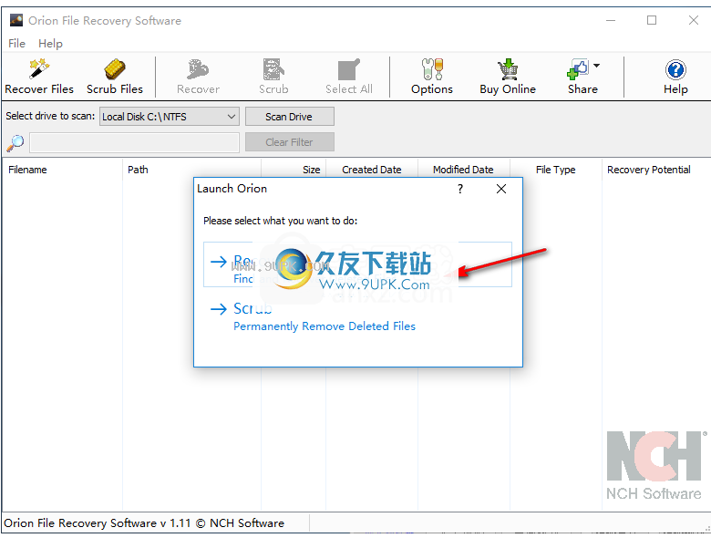 OrionFileRecovery