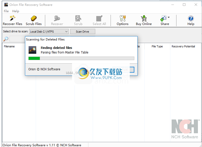 OrionFileRecovery