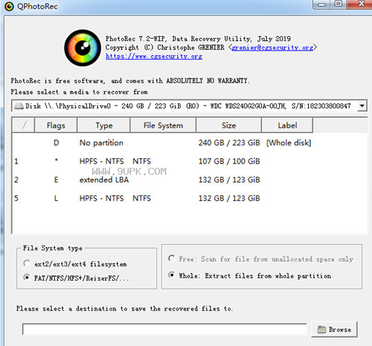 QPhotoRec