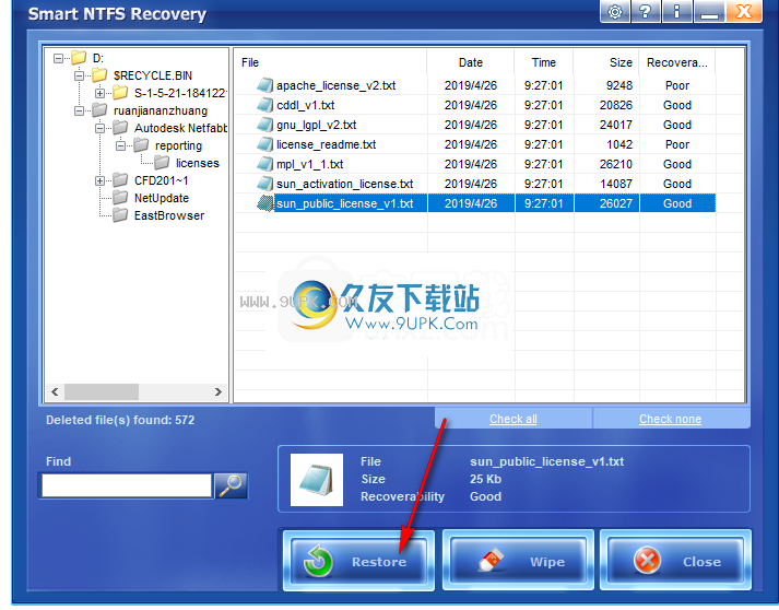 SmartNTFSRecovery