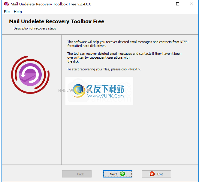MailUndeleteRecoveryToolboxFree