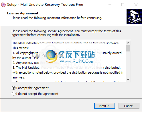 MailUndeleteRecoveryToolboxFree
