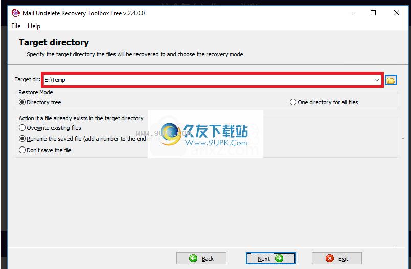 Mail Undelete Recovery Toolbox Free