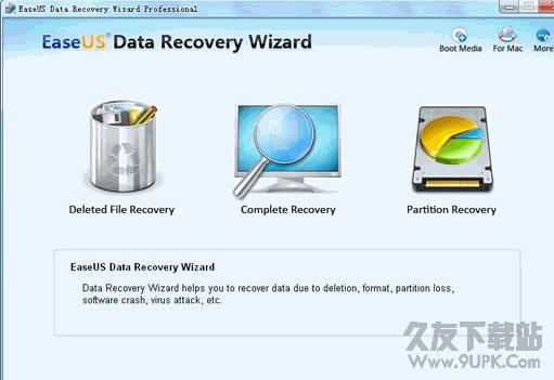 EASEUS Data Recovery Wizard Pro照片恢复软件 v 特别版