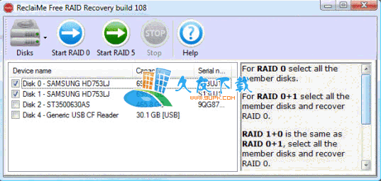 ReclaiMe Free RAID Recovery Build 英文版下載，RAID陣列磁盤數據恢復工具