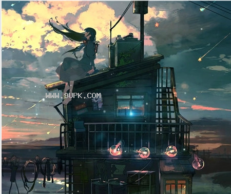 Wallpaper Engine河边小楼裸足少女动态壁纸