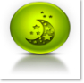 嫩绿球形桌面图标