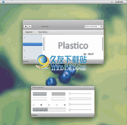 【win仿苹果电脑主题】plastico下载 英文免安装版