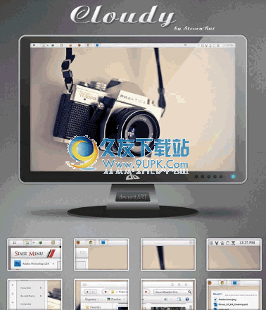 【苹果电脑风格win主题】Cloudy Mac下载 最新免安装版