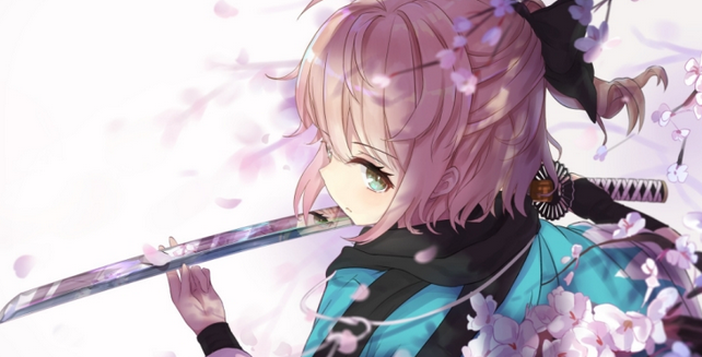 Wallpaper Engine Fate冲田总司樱花效果动态壁纸
