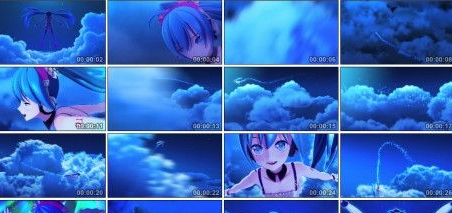 火萤视频桌面飞翔的初音壁纸
