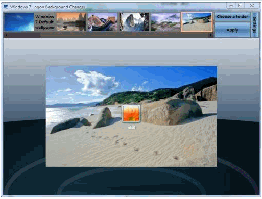 Windows Logon Background Changer 免安装[登录界面替换小程序]截图1