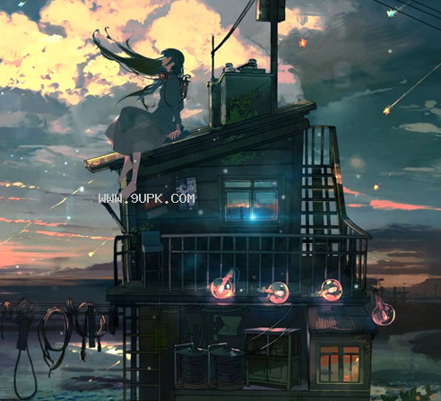 Wallpaper Engine河岸小楼赤足少女动态壁纸