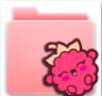 可爱粉色文件夹电脑图标