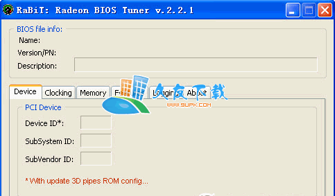 【修改显卡bios工具】Radeon BIOS Tuner下载V英文版