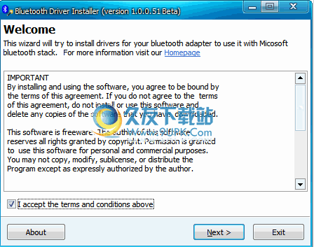 【蓝牙驱动】Bluetooth Driver Installer下载v英文版